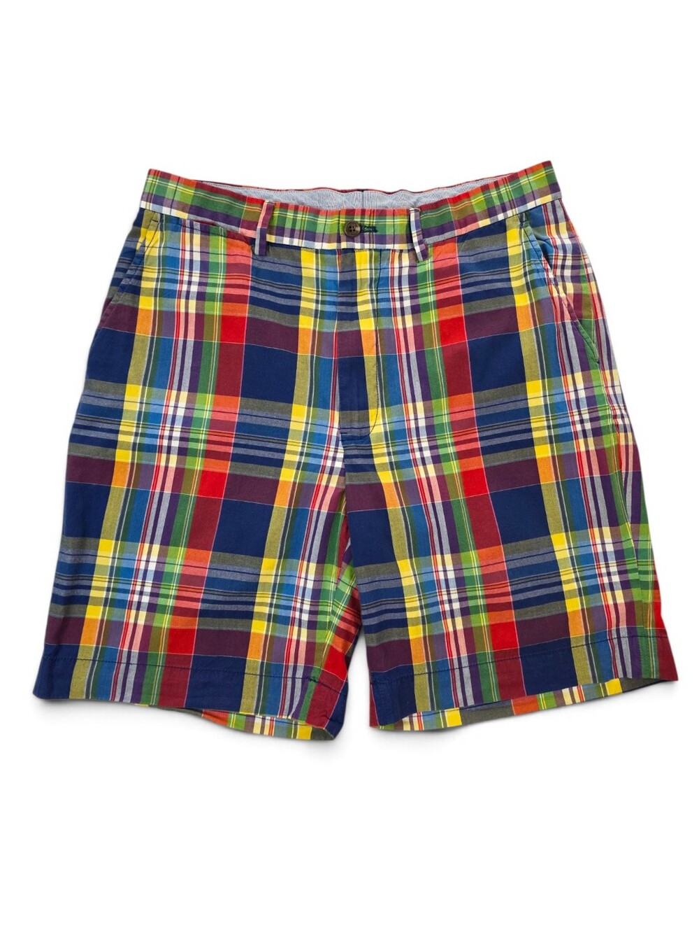 Polo Golf Ralph Lauren Madras Plaid Shorts Mens 32 Cotton Preppy Golf Resort